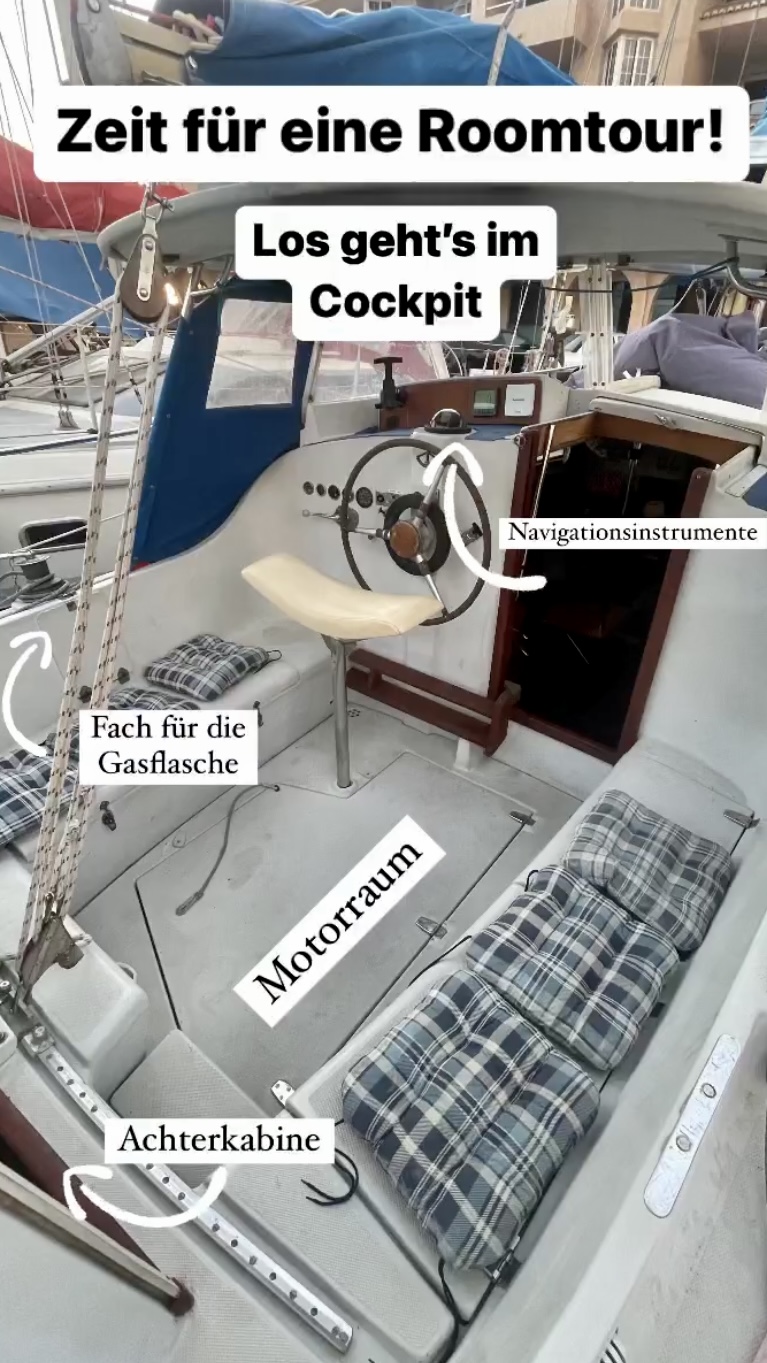 Beginn der Roomtour im Cockpit
