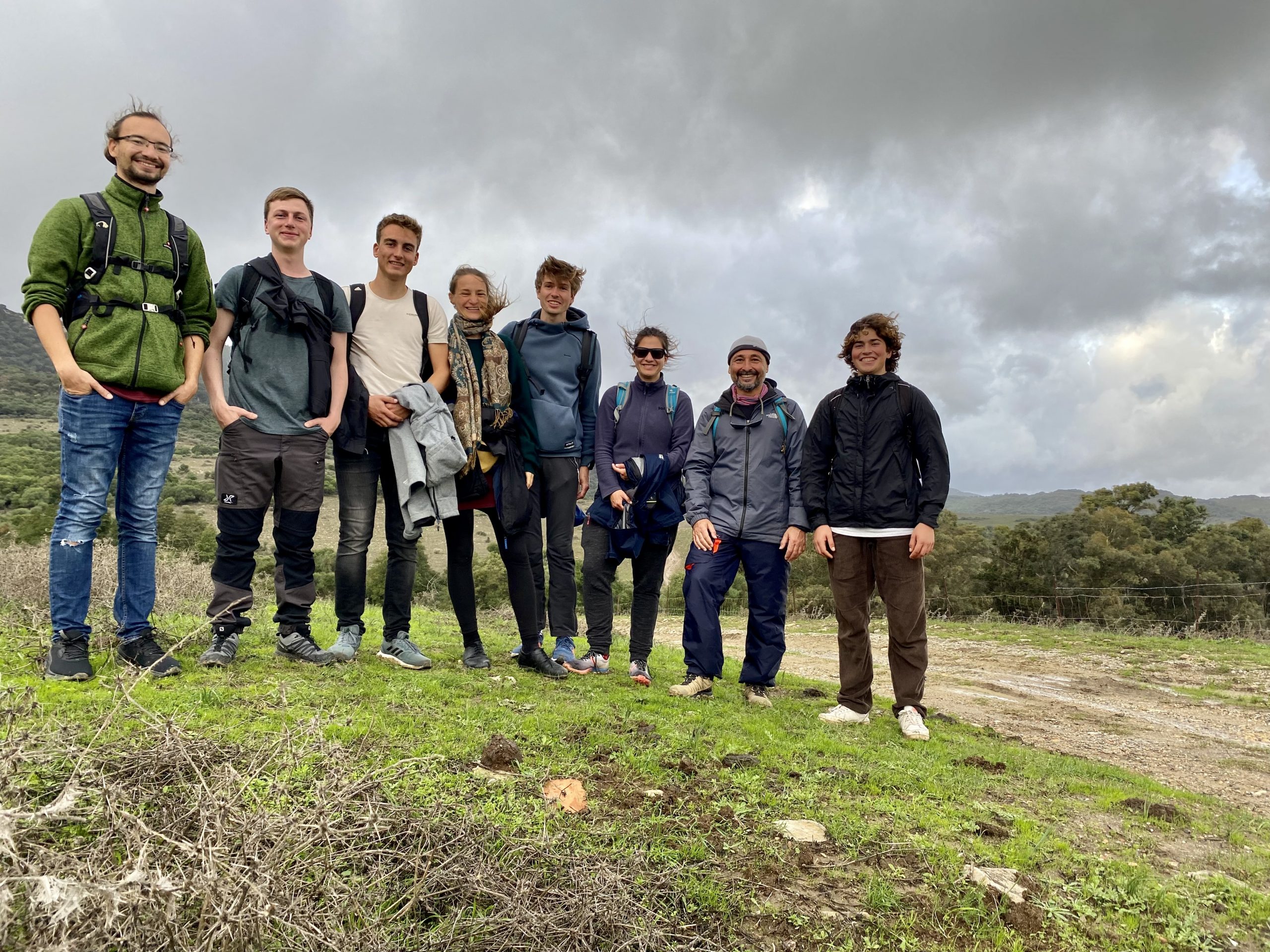 Gruppenbild auf der Wanderung bei Algeciras